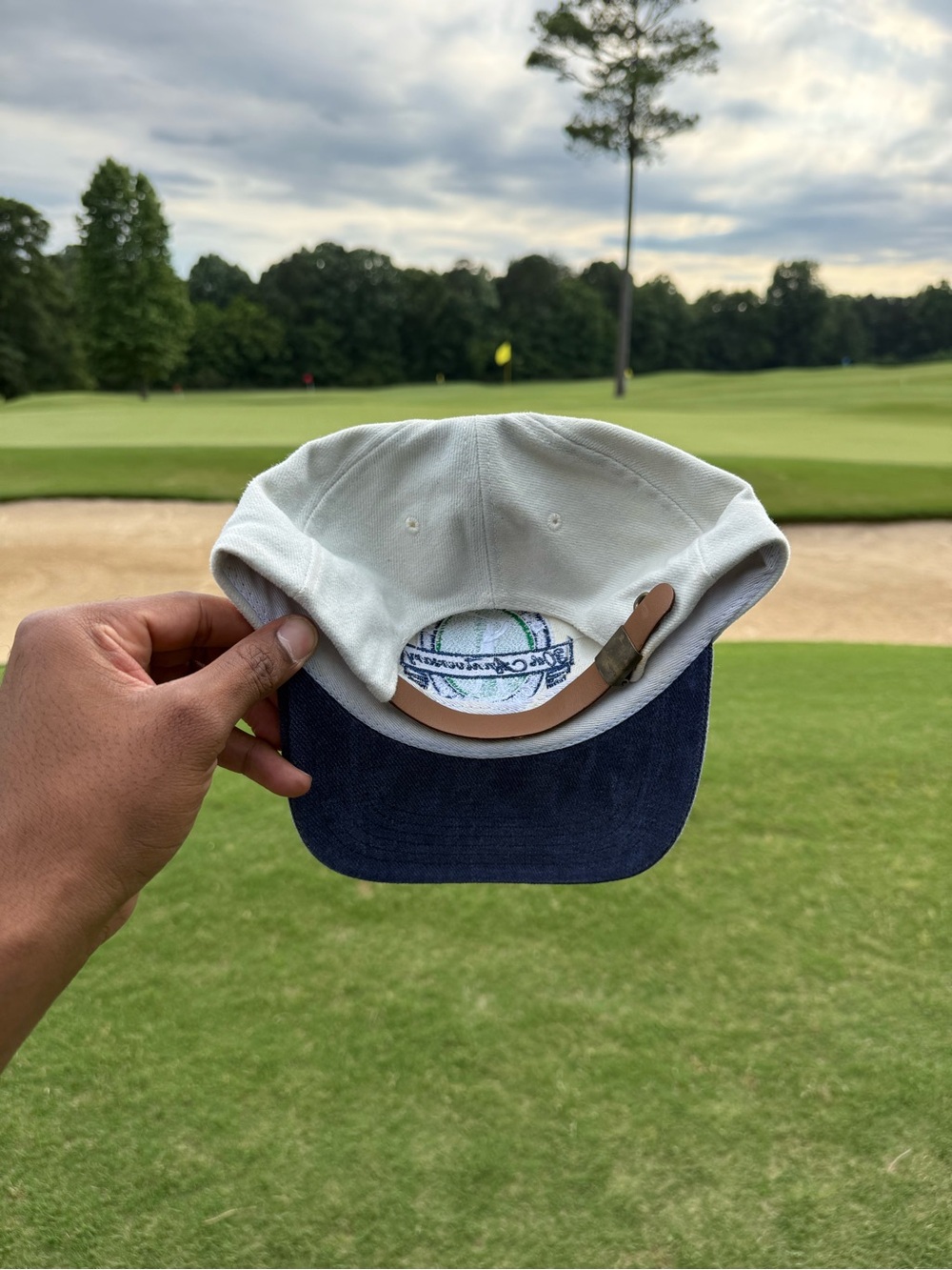 Vintage 90s Bellsouth Golf Classic 20th Anniversary White & Blue Golf Cap new - Picture 3 of 5